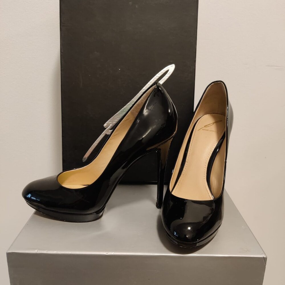 Brian Atwood Black patent heels size 7.5